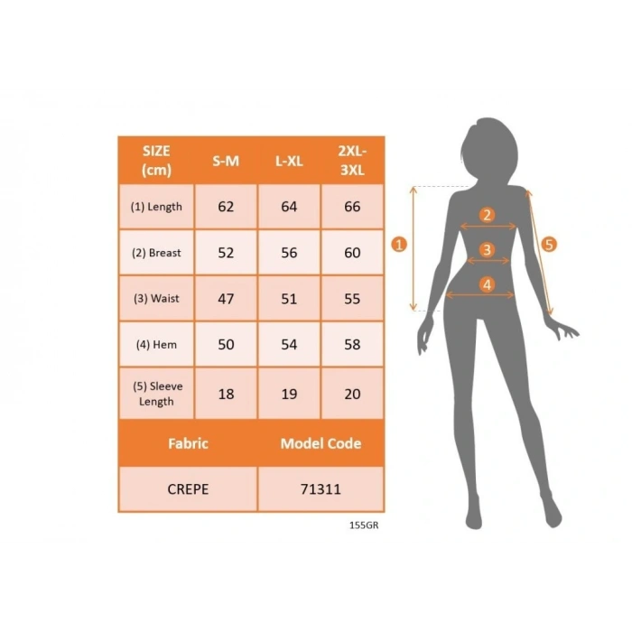 Kadın Tek Omuzu Açık Koldan Bağlamalı Janjan Krep Bluz