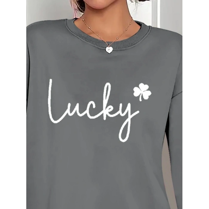 Kadın Uzun Kollu Bisiklet Yaka Viskon Iki Iplik Bluz