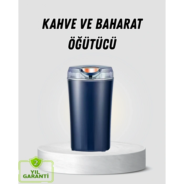 Kahve ve Baharat Öğütücü Otomatik Mekanizmalı Dayanıklı Çelik