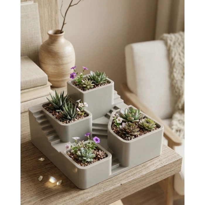 KAKTÜS SAKSI SETİ GRİ