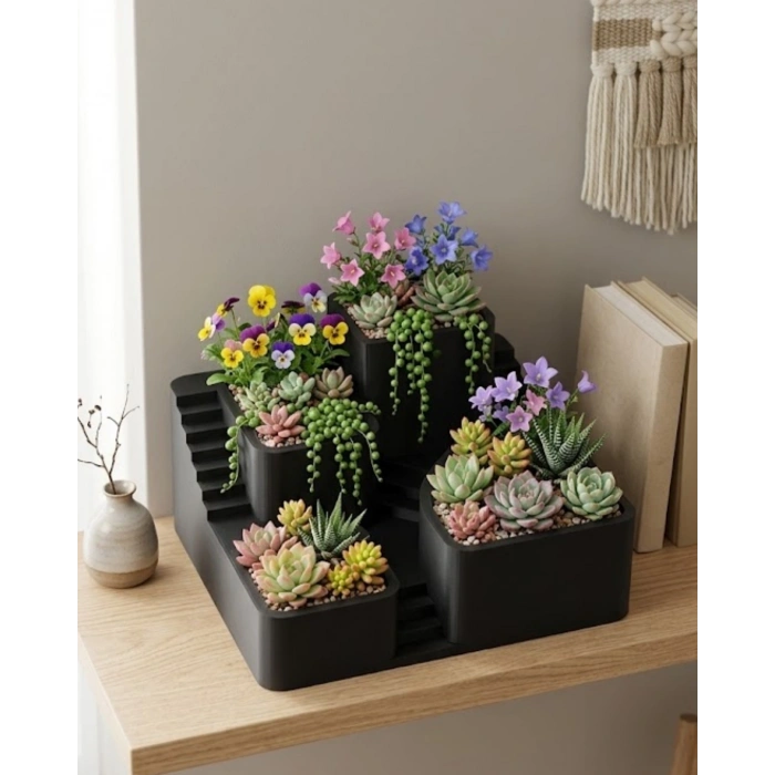 KAKTÜS SAKSI SETİ SİYAH