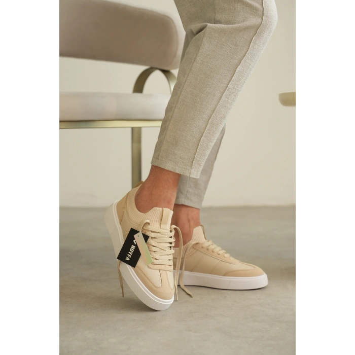 KB-010 Kuback Bej Cilt Günlük Erkek Ayakkabı