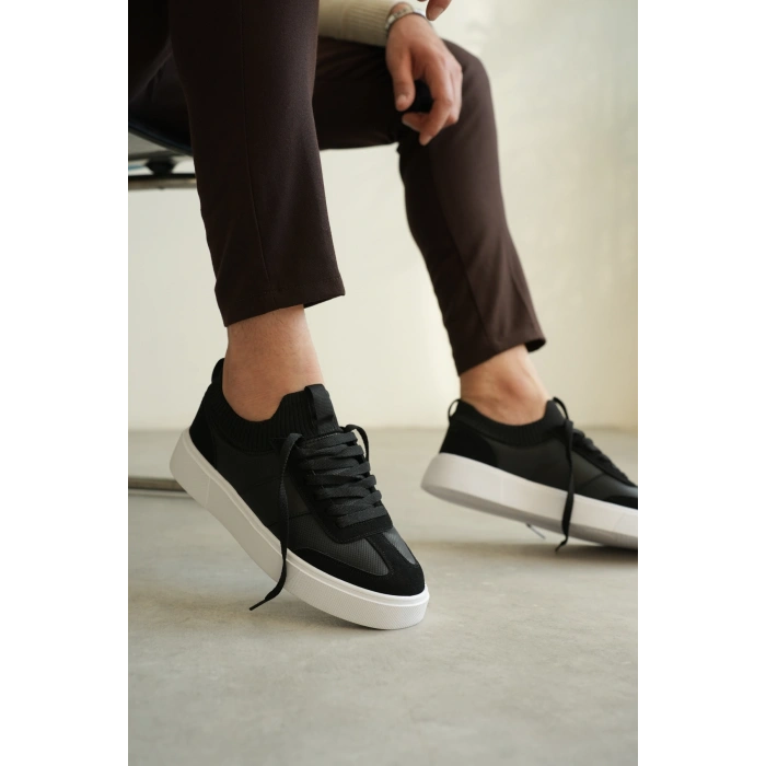 KB-010 Kuback Siyah Cilt Günlük Erkek Ayakkabı