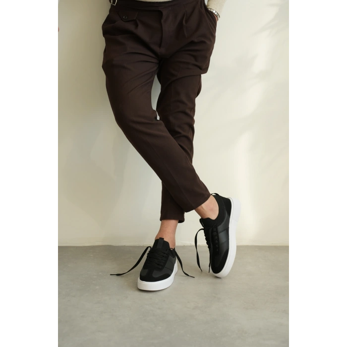 KB-010 Kuback Siyah Cilt Günlük Erkek Ayakkabı