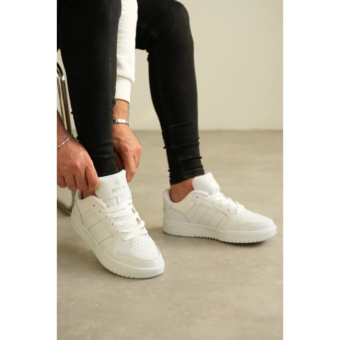 KB-013 Kuback Beyaz Cilt Günlük Erkek Ayakkabı