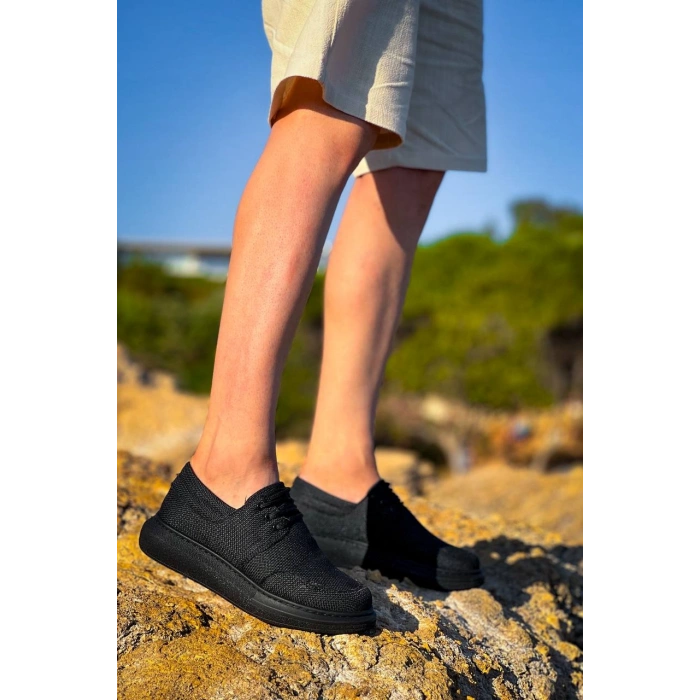 KB-042  Kuback Bağcıklı Kömür Günlük Erkek Ayakkabı