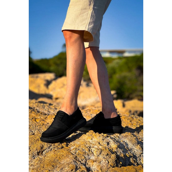 KB-042  Kuback Bağcıklı Kömür Günlük Erkek Ayakkabı