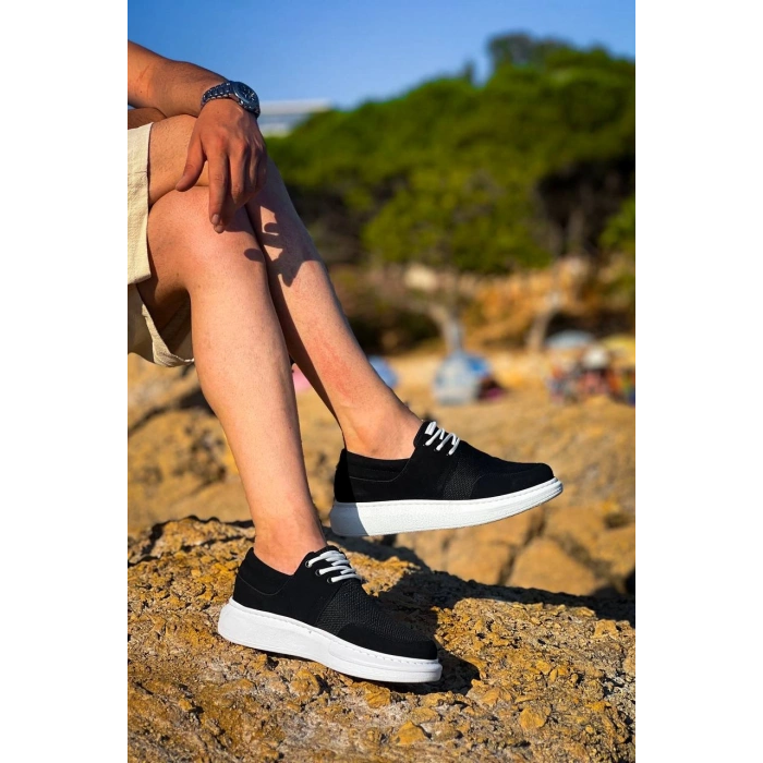 KB-042  Kuback Bağcıklı Siyah Günlük Erkek Ayakkabı