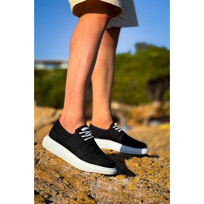 KB-042  Kuback Bağcıklı Siyah Günlük Erkek Ayakkabı