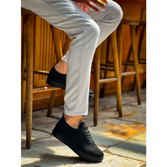 KB-101 Kuback Kömür Triko Bağcıklı Günlük Erkek Ayakkabı