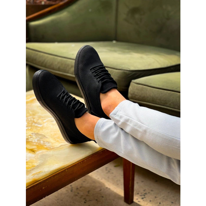 KB-101 Kuback Kömür Triko Bağcıklı Günlük Erkek Ayakkabı