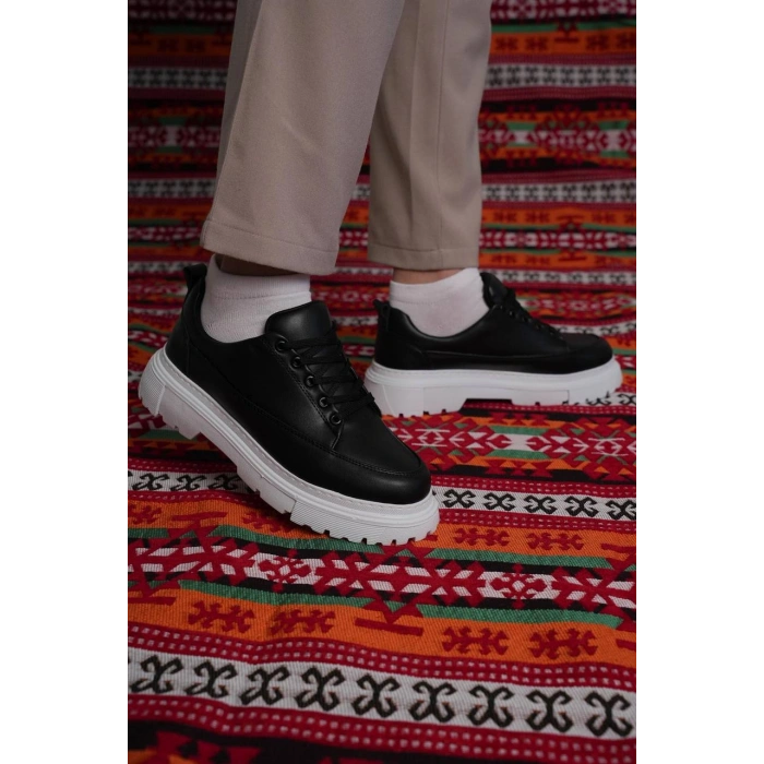 KB-702 Kuback Siyah Cilt Günlük Erkek Ayakkabı
