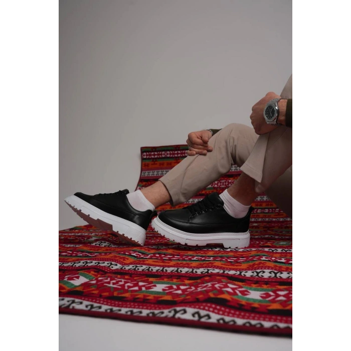 KB-702 Kuback Siyah Cilt Günlük Erkek Ayakkabı