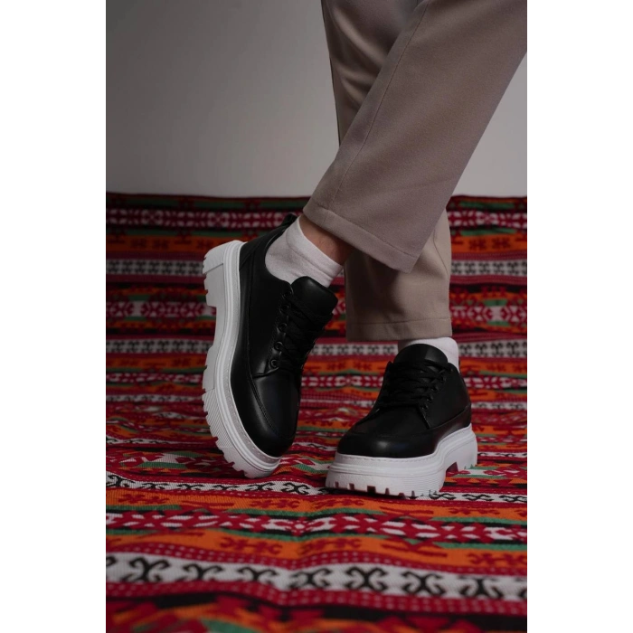 KB-702 Kuback Siyah Cilt Günlük Erkek Ayakkabı