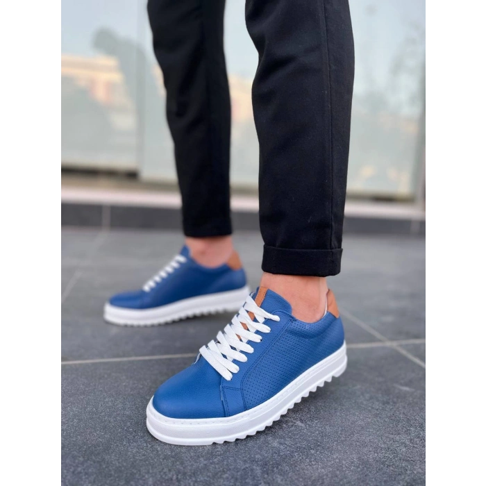 KB-DX2 Kuback Mavi Deri Günlük Erkek Ayakkabı