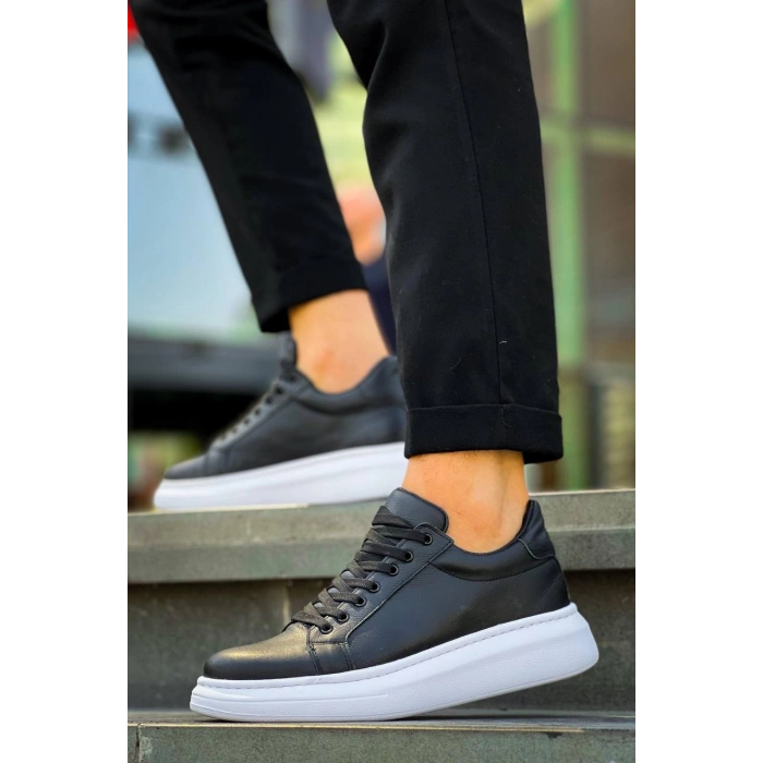 KB-DX46 Kuback Siyah Deri  Günlük Erkek Ayakkabı