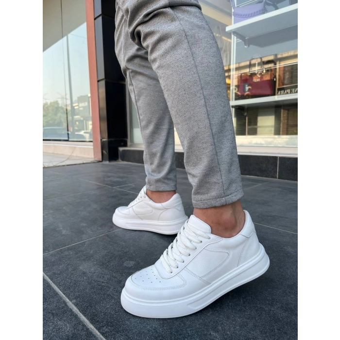 KB-DX8 Kuback Beyaz Deri Günlük Erkek Ayakkabı