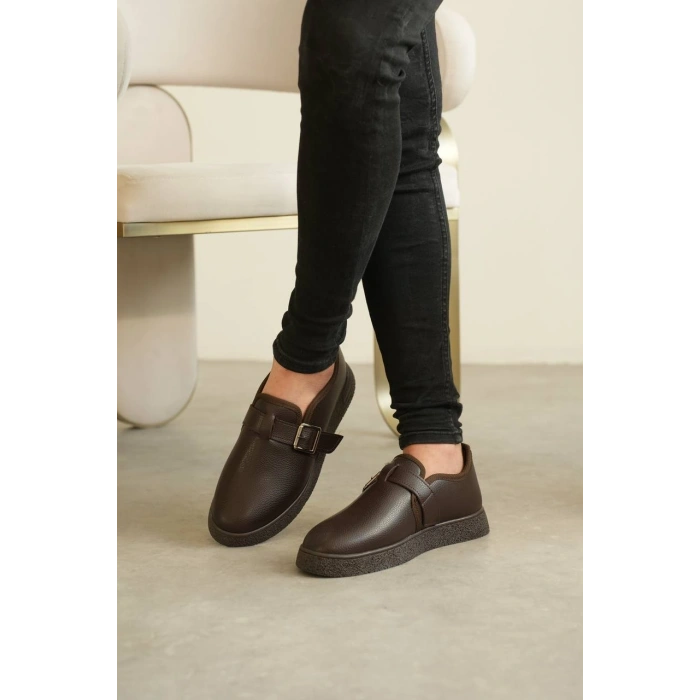 KB-KX1 Kuback Kahve Cilt Kürklü Günlük Erkek Ayakkabı