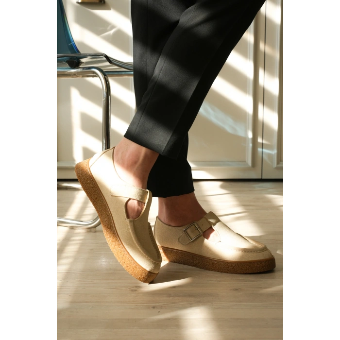 KB-T30 Kuback Bej Kahve Taban Günlük Erkek Sandalet