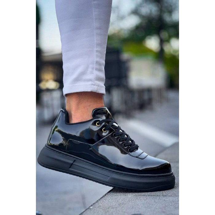 KB-X20 Kuback Kömür Rugan  Günlük Erkek Ayakkabı