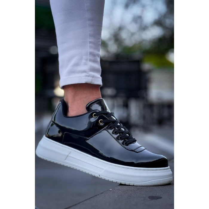 KB-X20 Kuback Siyah Rugan  Günlük Erkek Ayakkabı