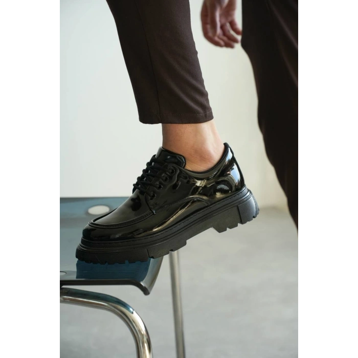 KB-X6 Kuback Kömür Rugan Günlük Erkek Ayakkabı