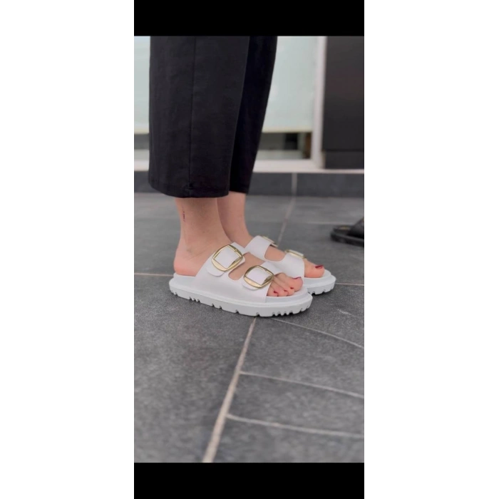 KBTX-1 Kuback Beyaz Günlük Kadın Terlik