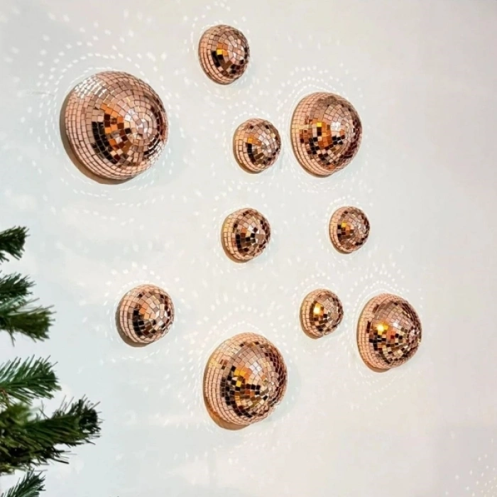 Kendinden Yapışkanlı Aynalı Kare Bronz Sticker 30x30 Cm