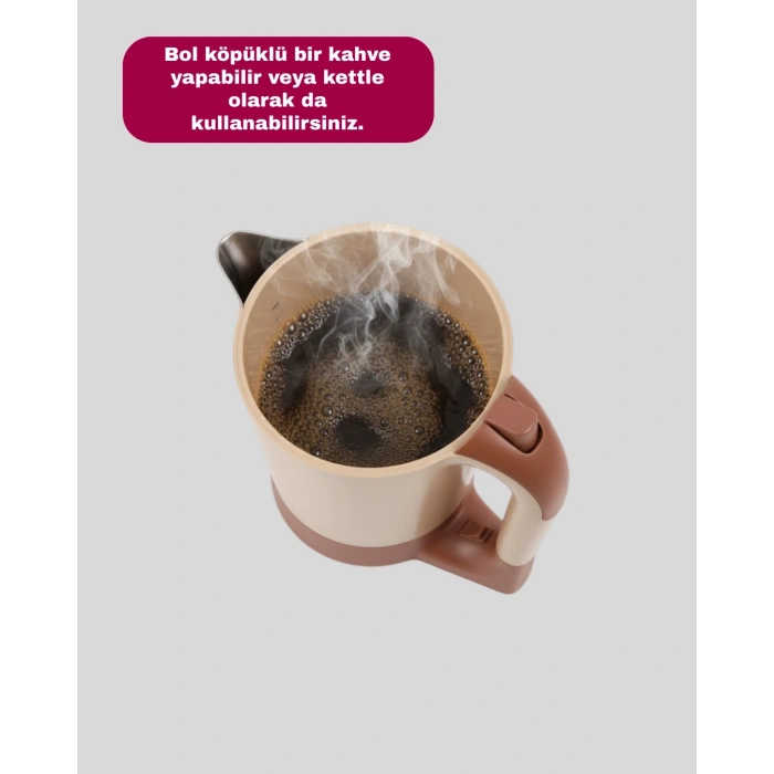 Kettle Özellikli Türk Kahvesi Makinesi Taşınabilir Mini Tasarım