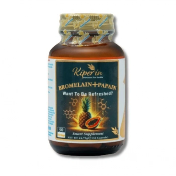Kiperin Bromelain+ Papain 30 Kapsül