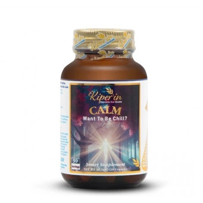 Kiperin Calm Relax Passiflora Safran Valerian HTP İçeren Akıllı Gıda Takviyesi 30 Kapsül