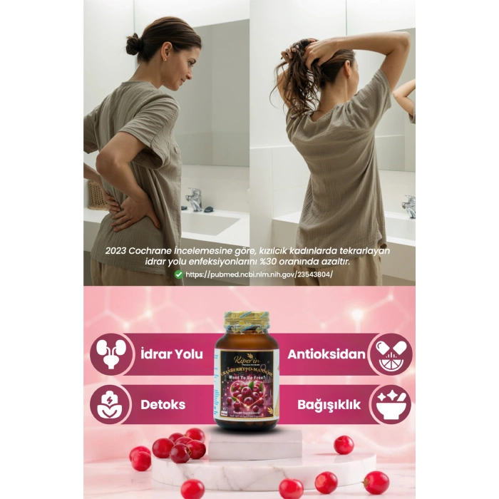 Kiperin Cranberry D-Mannoz Vitamin C 60 Kapsül