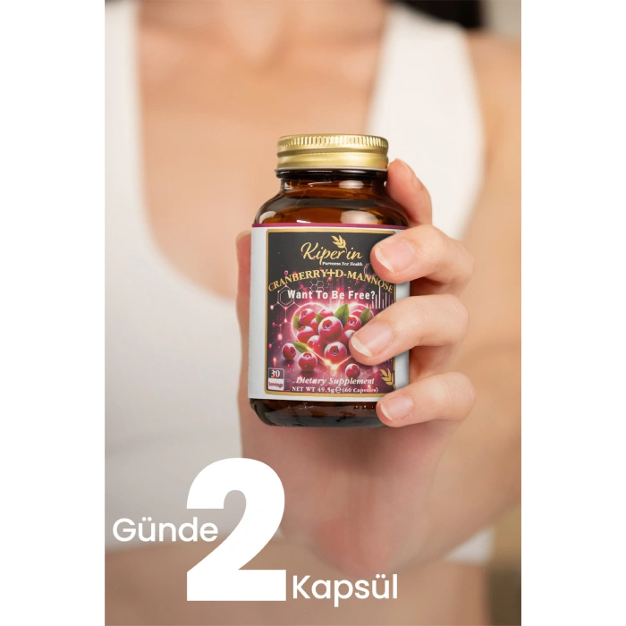 Kiperin Cranberry D-Mannoz Vitamin C 60 Kapsül