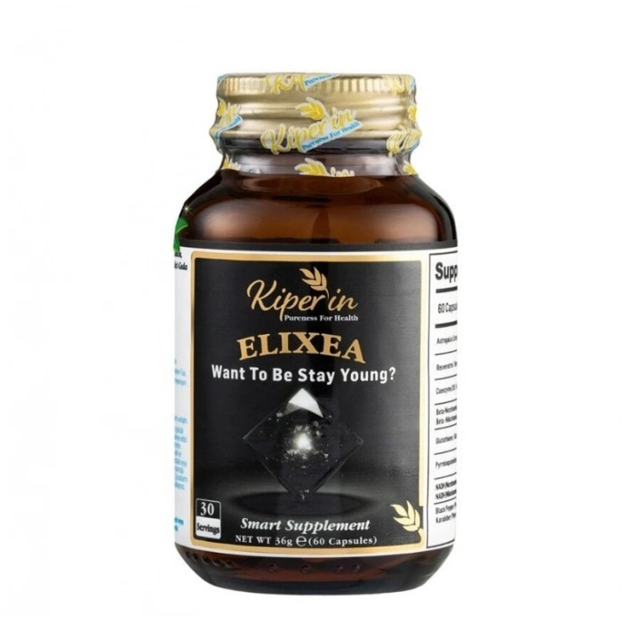 Kiperin Elixea Longevity  Resveratrol, Glutatyon, Koenzim Q10, NMN, NADH, PQQ 60 Kapsül