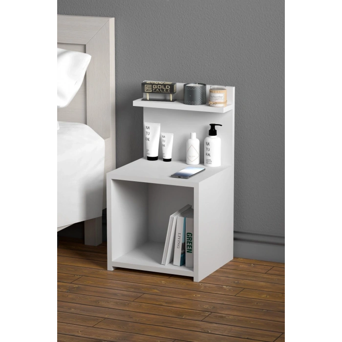 Komodin Raf Salon Ofis Dolabı Beyaz