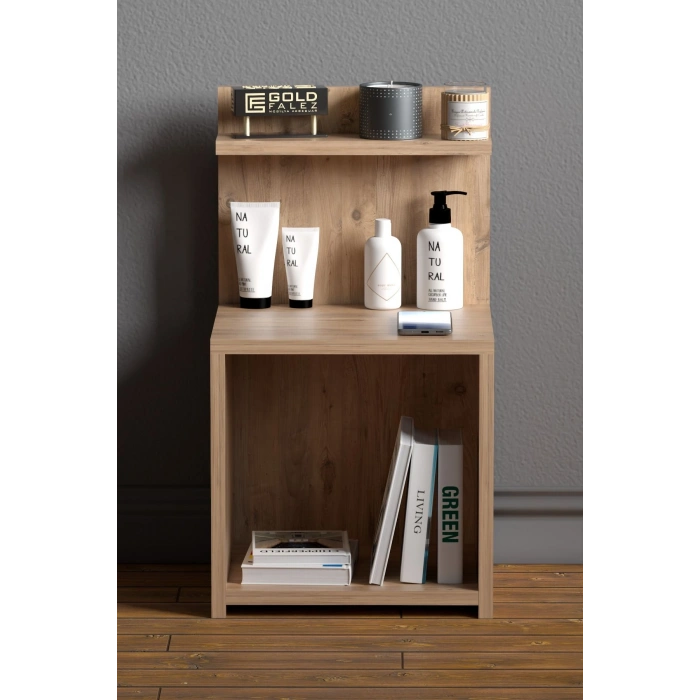 Komodin Raf Salon Ofis Dolabı Ceviz