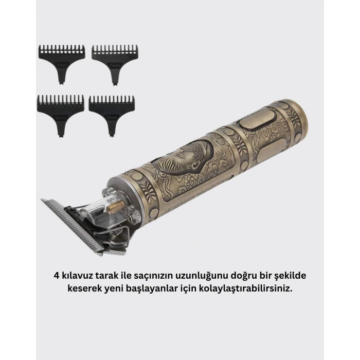 Kompakt Tasarımlı, Uzun Pil Ömürlü Saç Sakal Kesme Makinesi