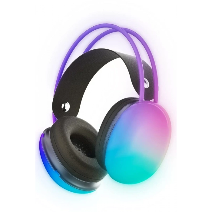KRH1 RGB Kafaüstü Kablosuz Kulaklık - Gri