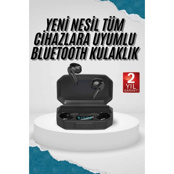 Kulak İçi Bluetooth Kulaklık Rgb Işıklı Çift Mikrofonlu iOS/Android Uyumlu BT 5.2