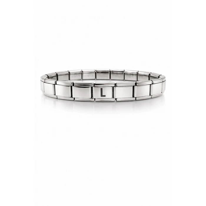 L Harfli Çelik Bileklik – Kişiye Özel Baş Harf Bileklik – Paslanmaz Çelik Zarif Kadın Bileklik