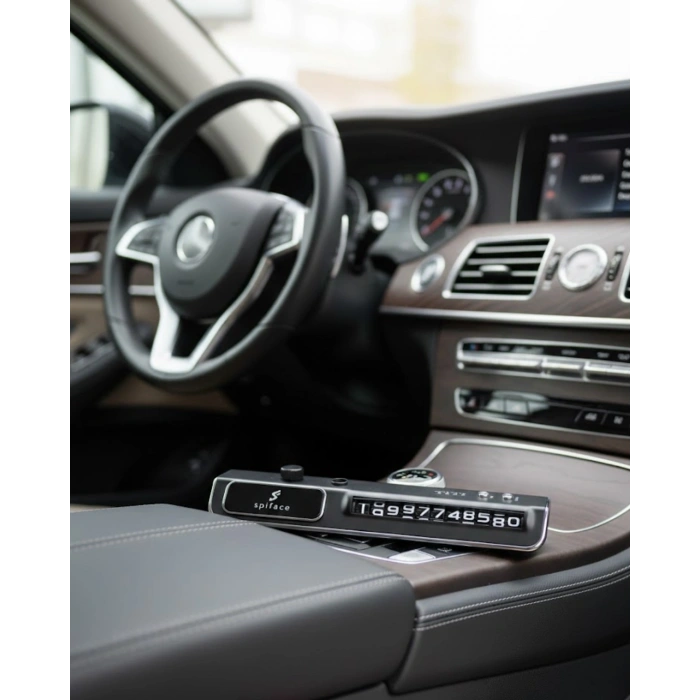 LED Ekranlı Nemlendirici Araç Park İletişim Numarası Gösterici