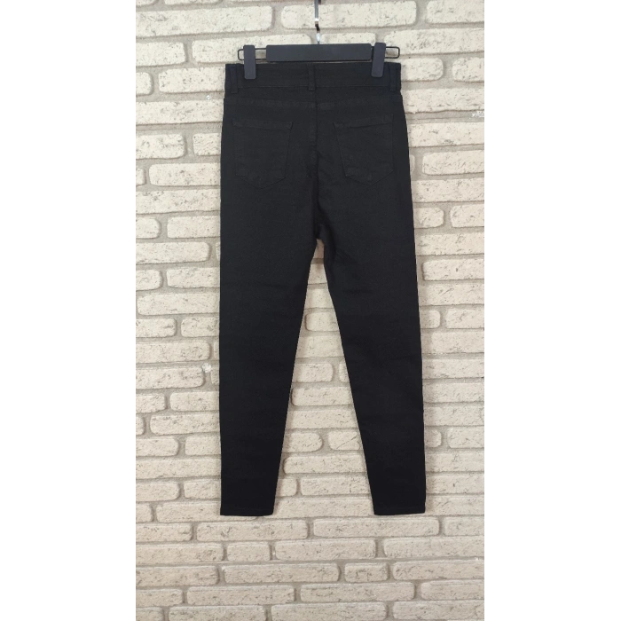 Likralı Yüksek Bel Efsane Kot Pantolon Antrasit Renk 92cm