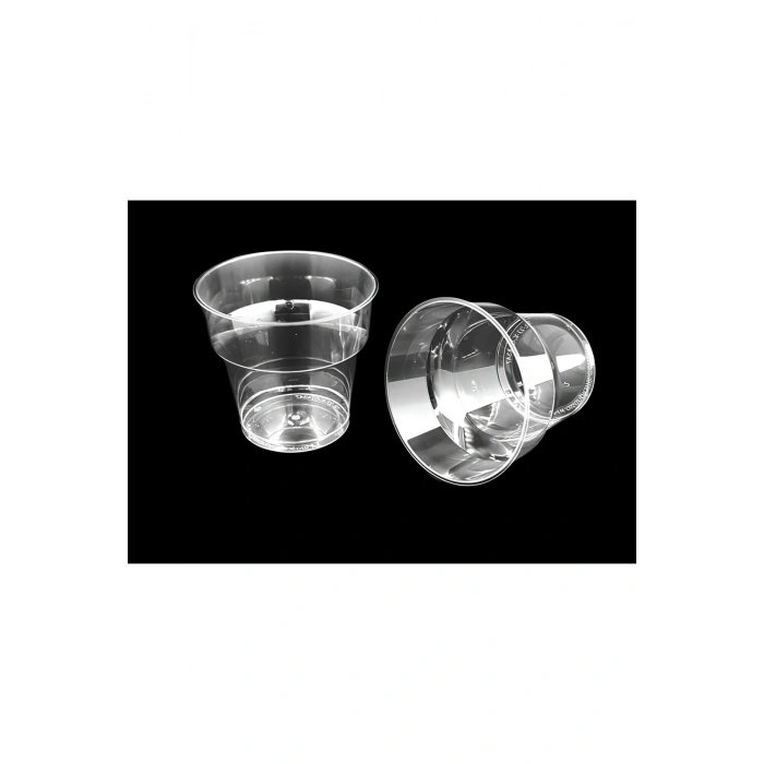 LÜKS KRİSTAL BARDAK- MİKA BARDAK- ŞEFFAF- 25 Lİ PAKET - SERT PLASTİK