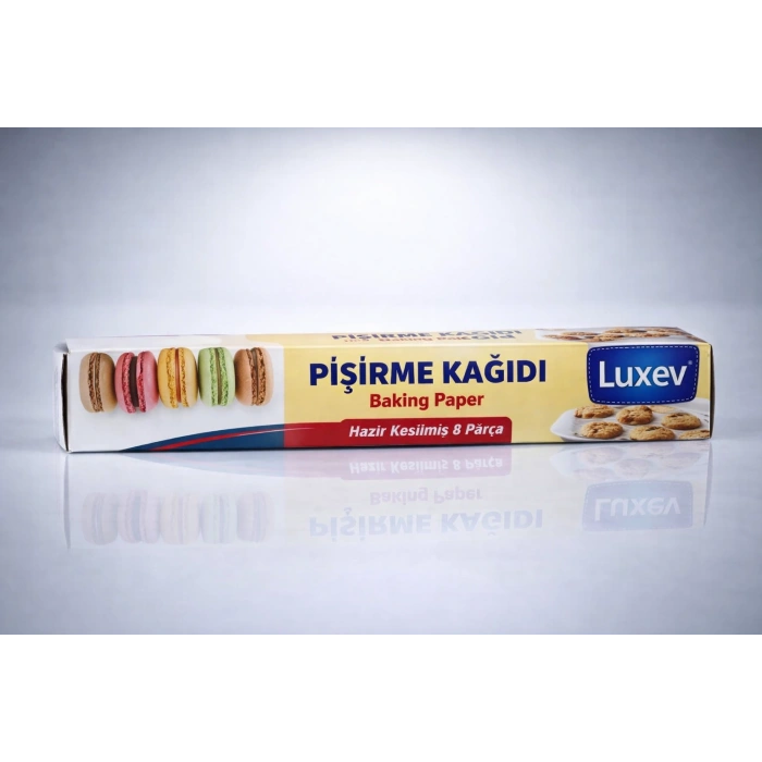 Luxev Pişirme Kağıdı Hazır Kesilmiş 8 Parça Yağlı Kağıt Fırın Kağıdı Baking Paper