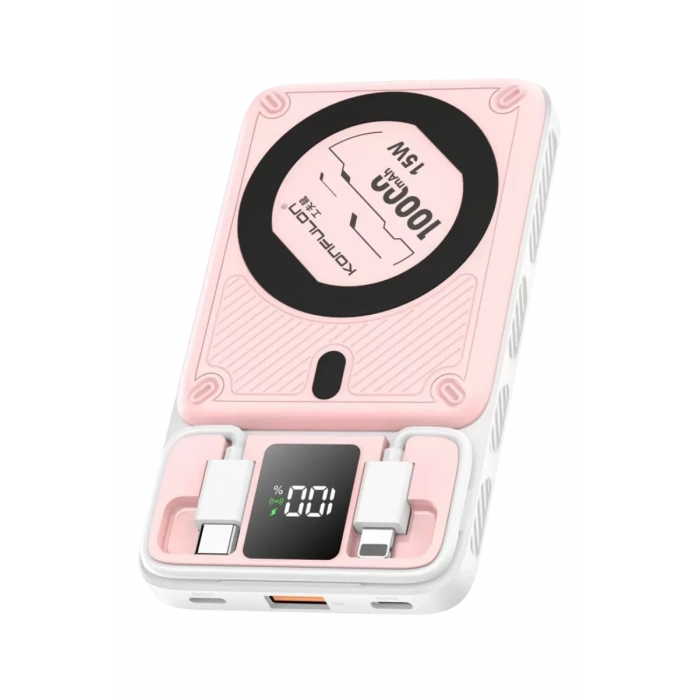 M25W 10.000 mAh 20W PD Magsafe Powerbank - Pembe