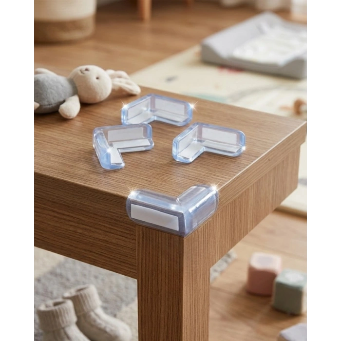 Masa Köşe Koruyucu 4 Lü Set Bebek Çocuk Güvenlik Köşe Aparatı