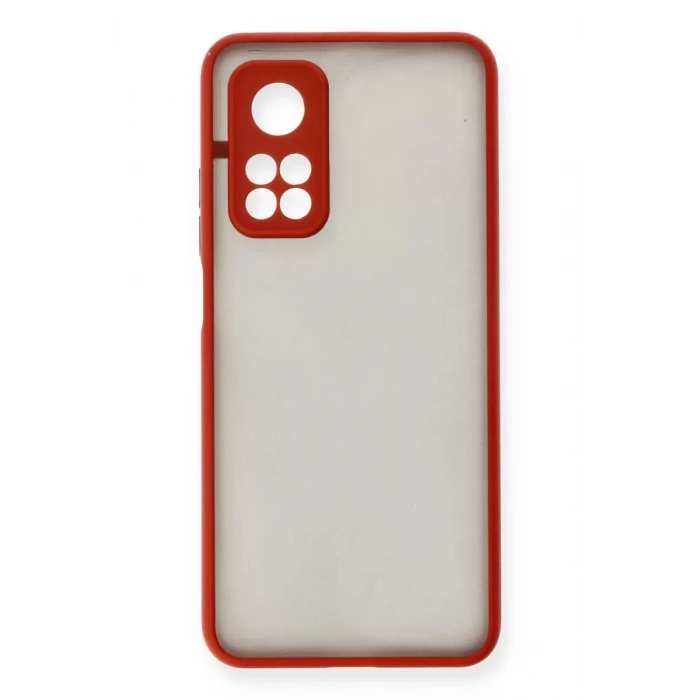 Mi 10T Kılıf Montreal Silikon Kapak - Kırmızı