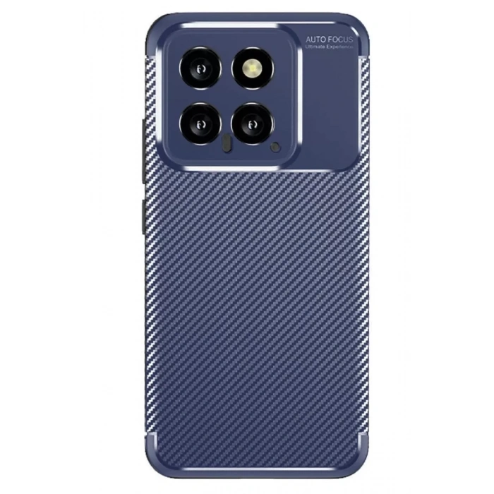 Mi 14T Kılıf Auto Focus Karbon Kapak - Lacivert
