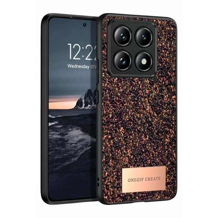 Mi 14T Pro Bright Simli Kapak - Derin Mor