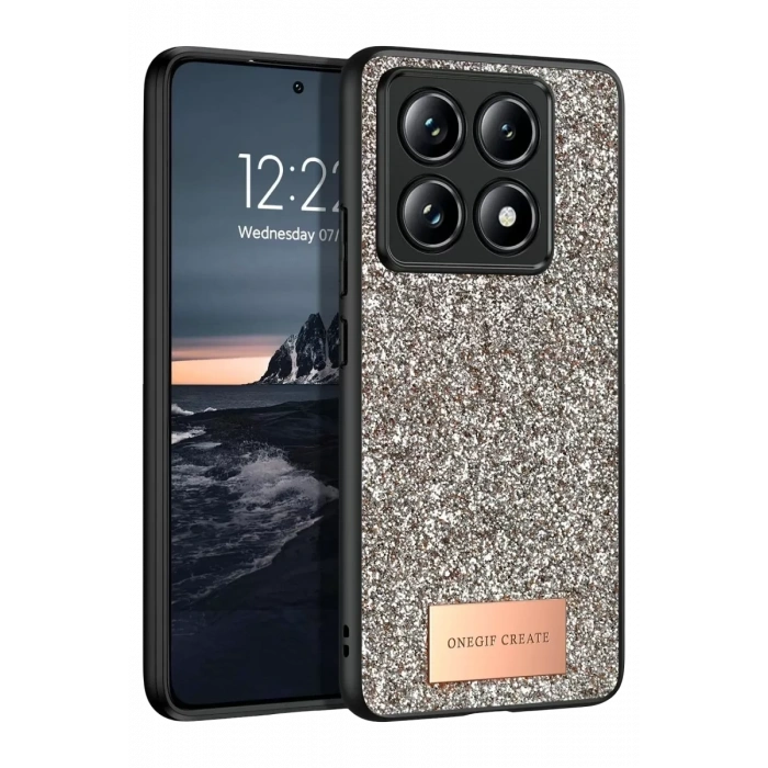 Mi 14T Pro Bright Simli Kapak - Gold